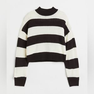 Black and white striped sweater